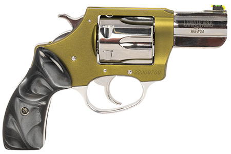 Charter Arms 53624 Undercover II Large 38 Special, 6 Shot 2.20" High Polished Stainless Steel Barrel  &  Cylinder, OD Green Anodized Aluminum Frame, Black Pearlite Grip, Exposed Hammer
