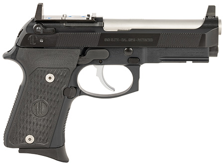 Langdon Tactical Tech LTT92CTJRR Beretta 92 Elite Compact 9mm Luger 15+1 4.25" Stainless Target Crown Steel Barrel, Black Optic Cut/Serrated Steel Slide, Black Black VZ G10 Grip
