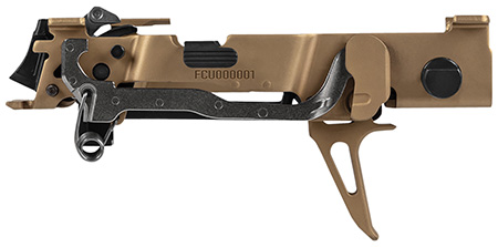 Sig Sauer 8900160 P320 Custom Works Fire Control Unit *FFL Item (FCU Only), 9mm Luger/40 S&W/357 Sig, Gold Nitride, Titanium Frame  &  Flat Face Skeletonized Trigger, Fits Sig P320 Parts