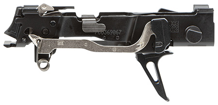 Sig Sauer 8900161 P320 Custom Works Fire Control Unit *FFL Item (FCU Only), 9mm Luger/40 S&W/357 Sig, Black Nitride, Titanium Frame  &  Flat Face Skeletonized Trigger, Fits Sig P320 Parts