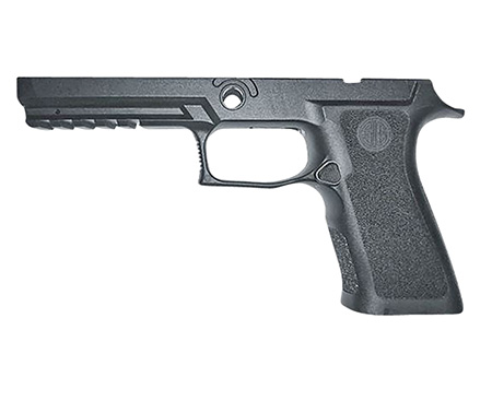 Sig Sauer GRIPMODXF943MBLK P320 Grip Module X-Series (Medium Size Module), 9mm Luger/40 S&W/357 Sig, Black Polymer, Fits Full Size Sig P320 (4.70")