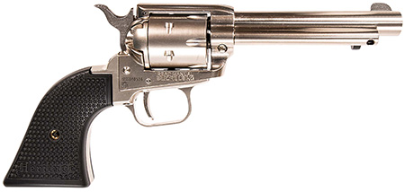 Heritage Mfg RR22NI4 Rough Rider  22 LR 6 Shot, 4.75" Black Nitride Steel Barrel, Black Nitride Steel Frame, Black Cylinder, US Flag Polymer Grip, Manual Safety, Exposed Hammer