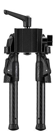 Mdt Sporting Goods Inc 105561BLK GRND-POD  Black 4.50"-9" Carbon Fiber/Aluminum, Adj. Throw Lever, 4 Leg Postitions, Fits ARCA Rail  &  RRS Dovetail