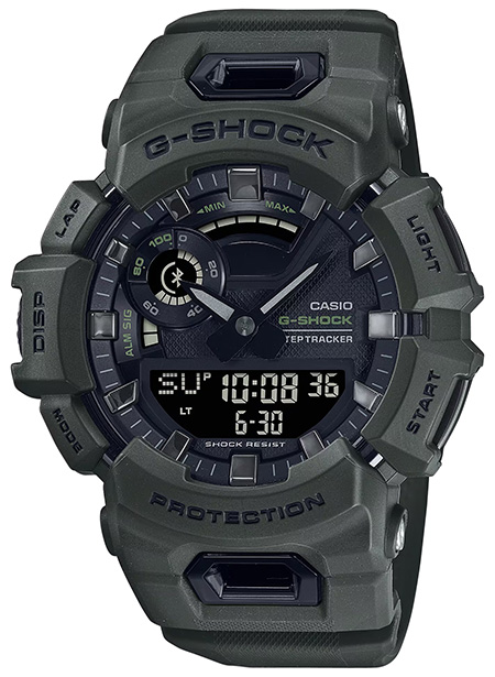 G-shock/vlc Distribution GBA900UU3A G-Shock Tactical Black Stainless Steel Bezel 145-215mm