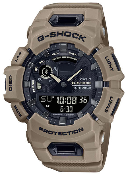 G-shock/vlc Distribution GBA900UU5A G-Shock Tactical Brown Stainless Steel Bezel 145-215mm