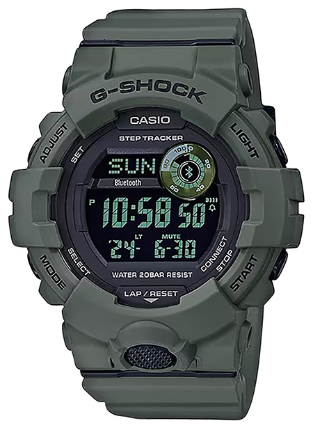 G-shock/vlc Distribution GBD800UC3 G-Shock Tactical Move Power Trainer Fitness Tracker Green