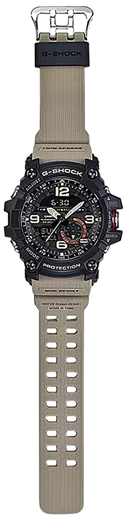 G-shock/vlc Distribution GG10001A5 G-Shock Tactical MudMaster Keep Time Tan Size 145-215mm Features Digital Compass