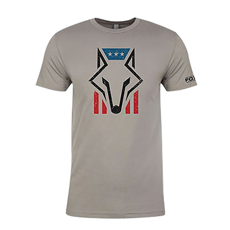 Foxpro FHFG3XL Foxhead Flag Gray Cotton/Polyester Short Sleeve 3XL
