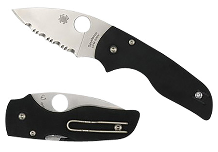 Spyderco C230GP Lil' Native  2.42" Folding Plain Satin CPM S30V SS Blade/Black Textured G10 Handle Includes Pocket Clip