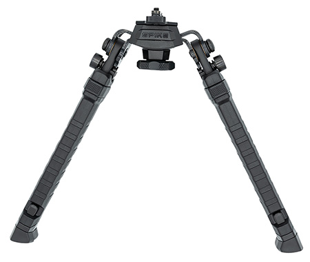 FAB Defense FXSPIKEB Spike Precision Bipod 7.09"- 11.42" Adj., Rotating  &  Tilting, Rubber Feet, Includes Leg Extensions, Picatinny Rail Compatible Black Polymer  &  Aluminum