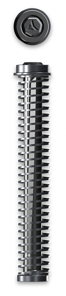 Radian Weapons AG19ROD Compressor Quick Tune Guide Rod Fits Glock 19 Gen1-5/19X/45, Includes 3 Springs (13lb/15lb/18lb)