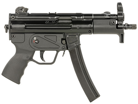 Century Arms HG6035ALN AP5 P CORE 9mm Luger 30+1 5.75" Threaded Barrel, Black, Stamped Metal Rec, Fixed Front/Drum Rear Sights, Includes Sling (1 Mag)