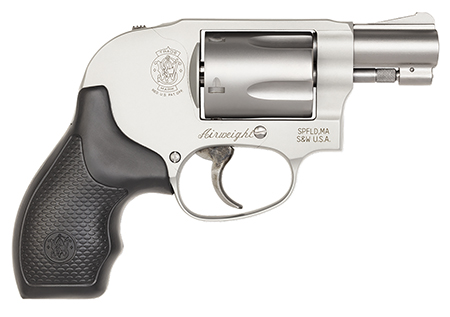 Smith  &  Wesson 163070 Model 638 *CA Compliant 38 Special + P 5 Shot 1.88" Stainless Steel Barrel/Cylinder, Matte Silver Aluminum Alloy J-Frame, Polymer Grip, Internal Lock, Concealed Hammer