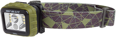 Browning 3713036 Night Gig Elite Headlamp  Green 25/560 Lumens LED White/Green