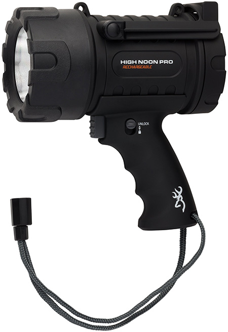 Browning 3717775 High Noon Pro USB Black 110-1400 Lumens White LED Polymer