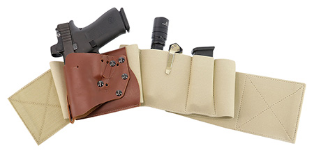 Galco UWERKHMED UnderWraps Elite Khaki Medium Leather/Nylon