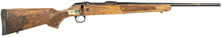 CZ-USA 07726 CZ 600 American ST3 30-06 Springfield 3+1 24" Threaded, Black Barrel/Rec, Grade A Dark Walnut Stock, Adj. Trigger