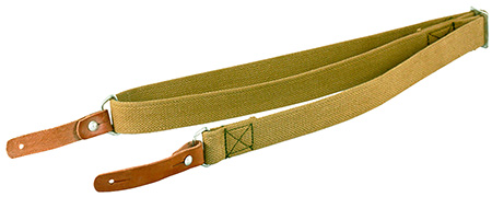 Aim Sports PJSSL Heavy Duty  made of Olive Canvas with Leather Trim, 20"-42" OAL  &  Heavy Duty Design for AK-Platforms
