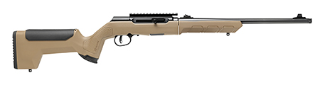 Savage Arms 47262 A22 Takedown Full Size 22 LR 10+1 18" High Luster Button Rifled Barrel, High Luster Drilled  &  Tapped Carbon Steel Receiver, Flat Dark Earth Takedown Synthetic Stock, Right Hand