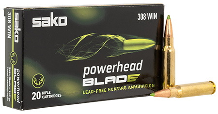 SAKO (TIKKA)  PowerHead Blade 308Win 162gr 20 Per Box/10 Case