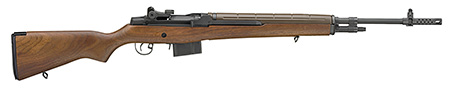 Springfield Armory MA9222CA M1A Loaded *CA Compliant 308 Win/7.62x51mm 10+1 22" Black Parkerized Medium National Match Barrel, Black Parkerized Steel Receiver, Walnut Wood Fixed Stock, Right Hand