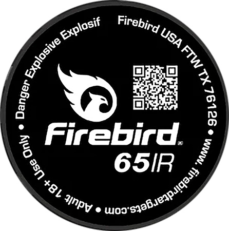 Firebird USA 65IR 65IR  Moving Trajectory Static White Smoke Universal Firearm 65mm 10 Targets
