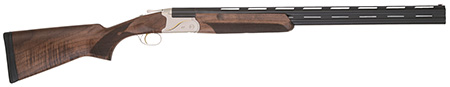 TriStar 33140 Trinity II LT Full Size 12 Gauge Break Open 3" 2rd 28" Black Over/Under Vent Rib Barrel, Engraved Silver Aluminum Receiver, Fixed Turkish Walnut Stock, Right Hand
