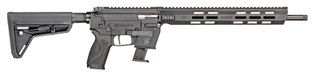 Smith  &  Wesson 13800 Response  9mm Luger 10+1 (2) 16.50" Threaded Steel Barrel, M-LOK Handguard, Interchangeable Backstrap Grip, Flat Face Trigger, Interchangeable FLEXMAG Mag Well Adapter (2)