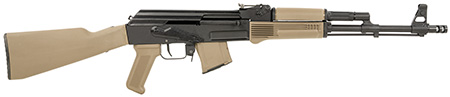 Arsenal SAM7R-62FDEM SAM7R  7.62x39mm 10+1 16.25" Black Chrome Lined Steel Barrel, Black Steel Receiver, Fixed Flat Dark Earth Synthetic Stock  &  Polymer Grip