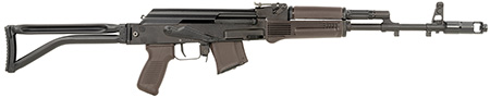 Arsenal SAM7SF-84EPM SAM7SF 84E 7.62x39mm 10+1 16.33" Black Steel Threaded Barrel, Black Forged  &  Milled Aluminum Receiver, Black Synthetic Folding Right Side Stock, Plum Polymer Grip