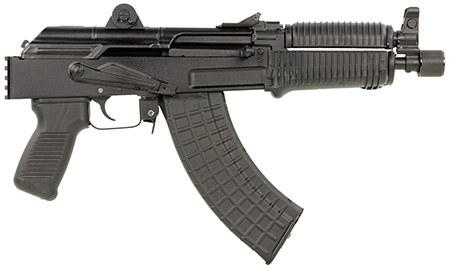 Arsenal SAM7K55 SAM7K  7.62x39mm 30+1 8.50" Black Steel Threaded Barrel, Polymer Handguards, Black Aluminum Forged  &  Milled Receiver, Mounted 1913 Picatinny Rail, Black Polymer Grips