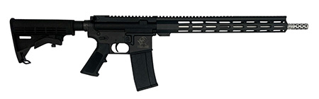 Great Lakes Firearms GL15223SSLBLK AR-15  223 Wylde 30+1 16", Black, 15" M-Lok Handguard, Carbine Stock, A2 Grip, Muzzle Brake Left Hand