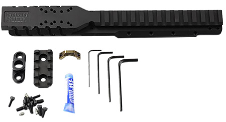 Samson 030026501 Hannibal Rail for Ruger Mini-14 or Mini-30 (2008 or Later)  Black Anodized 0 MOA