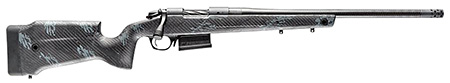Bergara Rifles B14S752CF B-14 Crest 6.5 Creedmoor 5+1 20" Sniper Gray Cerakote #5 Contour Threaded Barrel, Sniper Gray Cerakote Steel Receiver, Black  &  Gray Sponge Fixed Carbon Fiber Stock