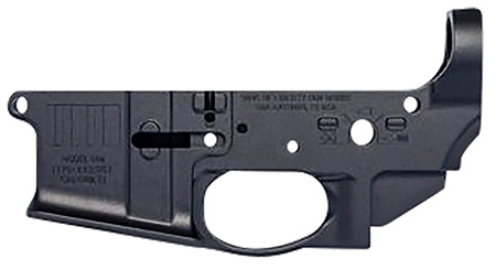 Sons Of Liberty Gun Works BROADSWORDLR Broadsword Ambi Stripped Lower Receiver Black Anodized Aluminum, Ambi Controls, Flared Magwell, Fits Mil-Spec AR-15