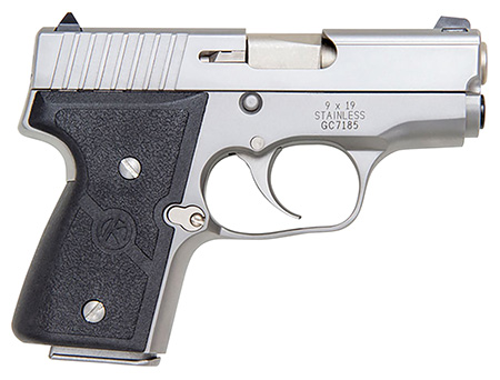 Kahr Arms M9093A MK *CA Compliant 9mm Luger Caliber with 3" Barrel, 6+1 or 7+1 Capacity, Overall Matte Stainless Steel Finish, Serrated Slide  &  Textured Wraparound Black Nylon Grip