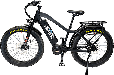 Bakcou E-bikes BMJBB25 Mule Jager Matte Black 18" w/Stand Over Height of 29.50" Frame, Rohloff E-14 (500/14) Speed Hub Bafang M620 Ultra Motor, 35+ mph Speed