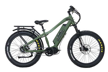 Bakcou E-bikes BMJMGB25 Mule Jager Matte Army Green 18" w/Stand Over Height of 29.50" Frame, Rohloff E-14 (500/14) Speed Hub Bafang M620 Ultra Motor, 35+ mph Speed