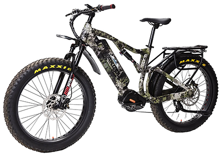 Bakcou E-bikes B-S19-KRY-B25 Storm 25 Large Kryptek Altitude 19" w/Stand Over Height of 30.50" Frame, Sram 9sp, 40t Front  &  Sram 11-34t Rear Cassette Bafang M620 Ultra Motor