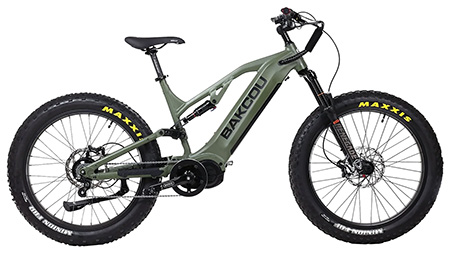 Bakcou E-bikes BSCJ19G21 Scout Jager Matte Army Green 19" Frame, Rohloff E-14 (500/14) Speed Hub BafangUltra Mid-Drive Motor
