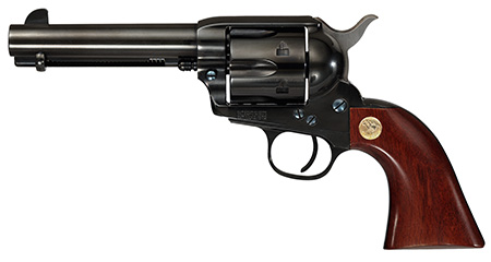 Cimarron MP400B1402 Pistoleer  357 Mag 6 Shot, 4.75" Blued Rifled Steel Barrel, Cylinder, Backstrap  &  Frame, Walnut Grip