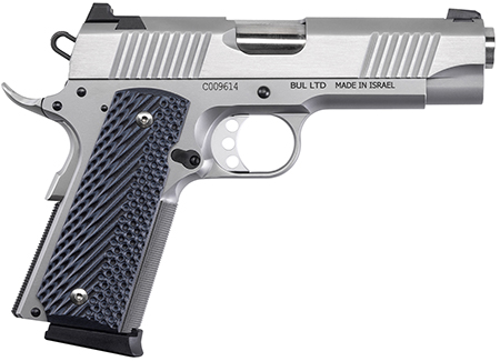 Magnum Research DE1911C9SS Desert Eagle 1911 C 9mm Luger 8+1 4.33" Stainless Bull Barrel, Matte Steel Serrated Slide, Matte Stainless Steel Frame w/Beavertail, Black/Gray G10 Grip