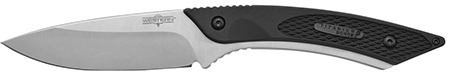 Camillus 19123 Western Coil 3.25" Fixed Plain Silver 420 Steel Titanium Bonded Blade, Black/SS Rubber/Stainless Steel Handle, Includes Sheath