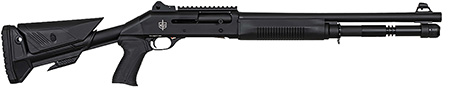 MAC 21000154 1014 Breacher 12 Gauge Semi-Auto 3" 5+1 18.50" Black Anodized Steel Barrel, Black Anodized Picatinny Rail Receiver, Black Pinned Fixed Synthetic Stock, Black Polymer Grip