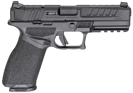 Springfield Armory EC9459BU15 Echelon  Full Size 9mm Luger 15+1 4.50" Black Melonite Steel Barrel  &  Steel Optic Ready/Serrated Slide, Black Polymer Frame w/Picatinny Rail, Textured Grip, Ambidextrous