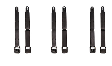 High Speed Gear 91SC12BK MOLLE Clips  Short, Black Injection Molded Fits MOLLE (12 Pack)