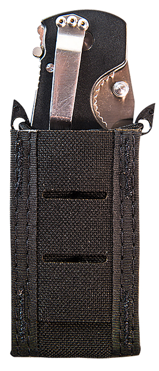 High Speed Gear 41PT00BK TACO Duty Single Pistol Mag, Black Nylon with MOLLE Exterior, Fits MOLLE  &  2" Belt