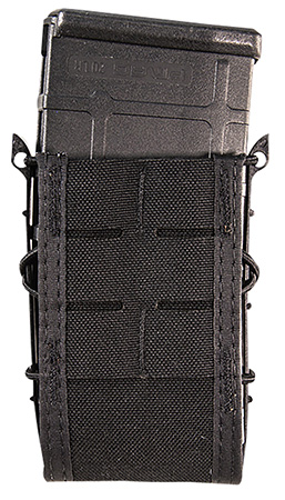 High Speed Gear 41TA00BK TACO Duty Single Rifle Mag Pouch, Black Nylon with MOLLE Exterior, Fits MOLLE  &  2" Belt