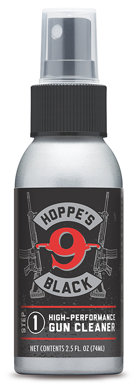 Hoppe's HBC2 Black Gun Cleaner Removes Oil Grease  &  Dirt 2.50 oz. Aluminum Pump Bottle