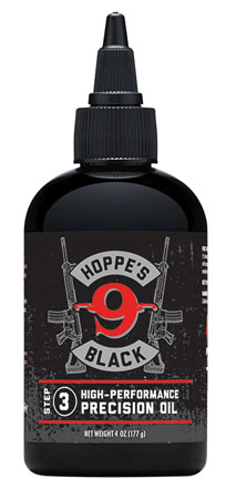 Hoppe's HBL4 Black Precision Oil Lubricates Prevents Rust  &  Corrosion  4 oz. Squeeze Bottle